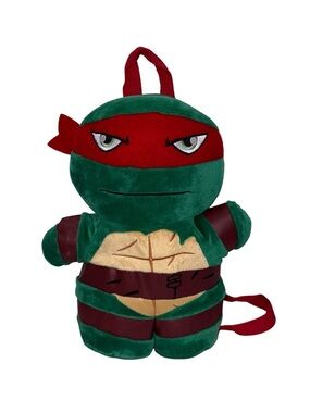 Teenage Mutant Ninja Turtles Raphael Plush Backpack Red Mask TMNT